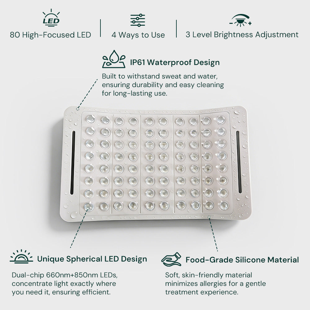 Veyra Series Curved Silicone Red Light Therapy Panel