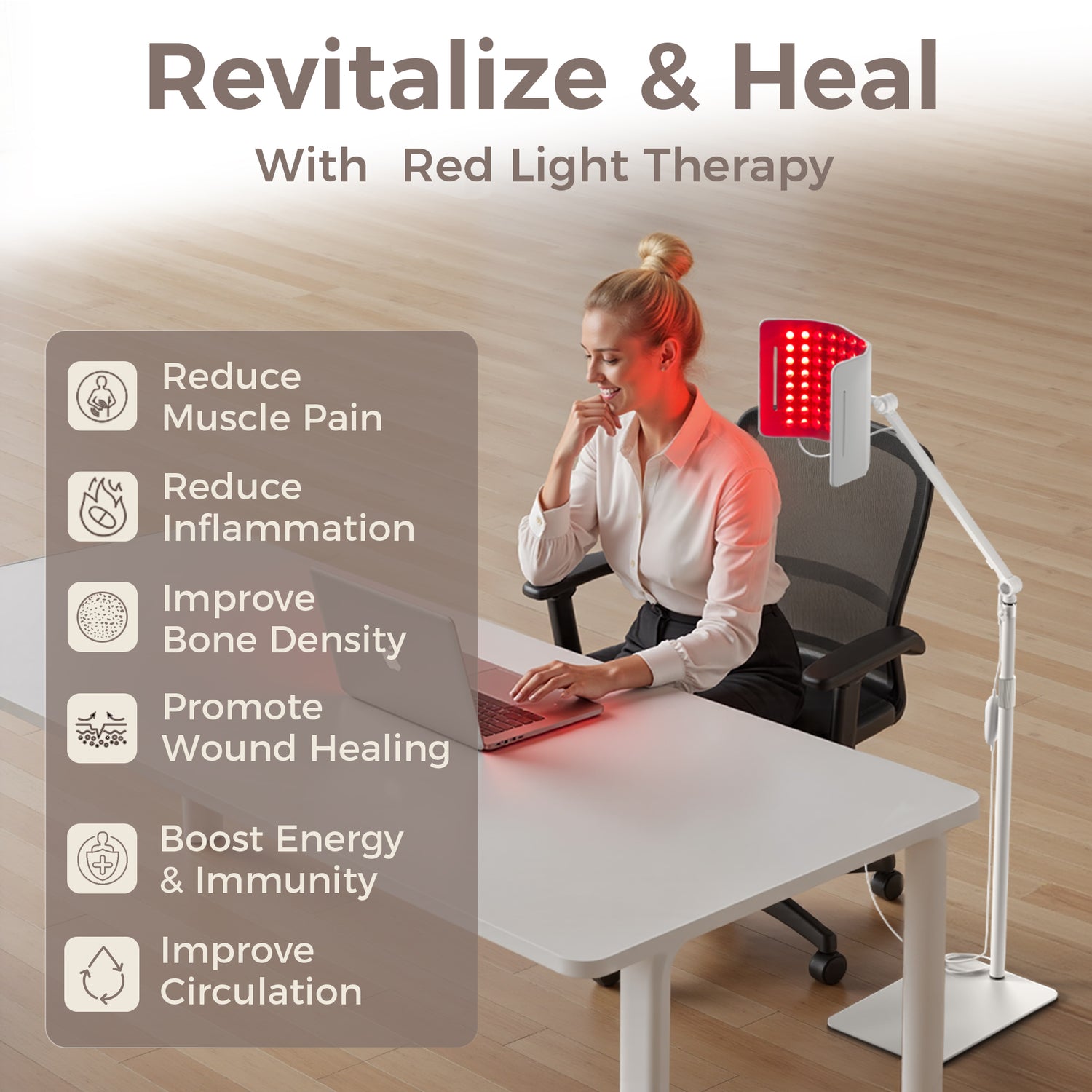 Curved Silicone Red Light Therapy Panel