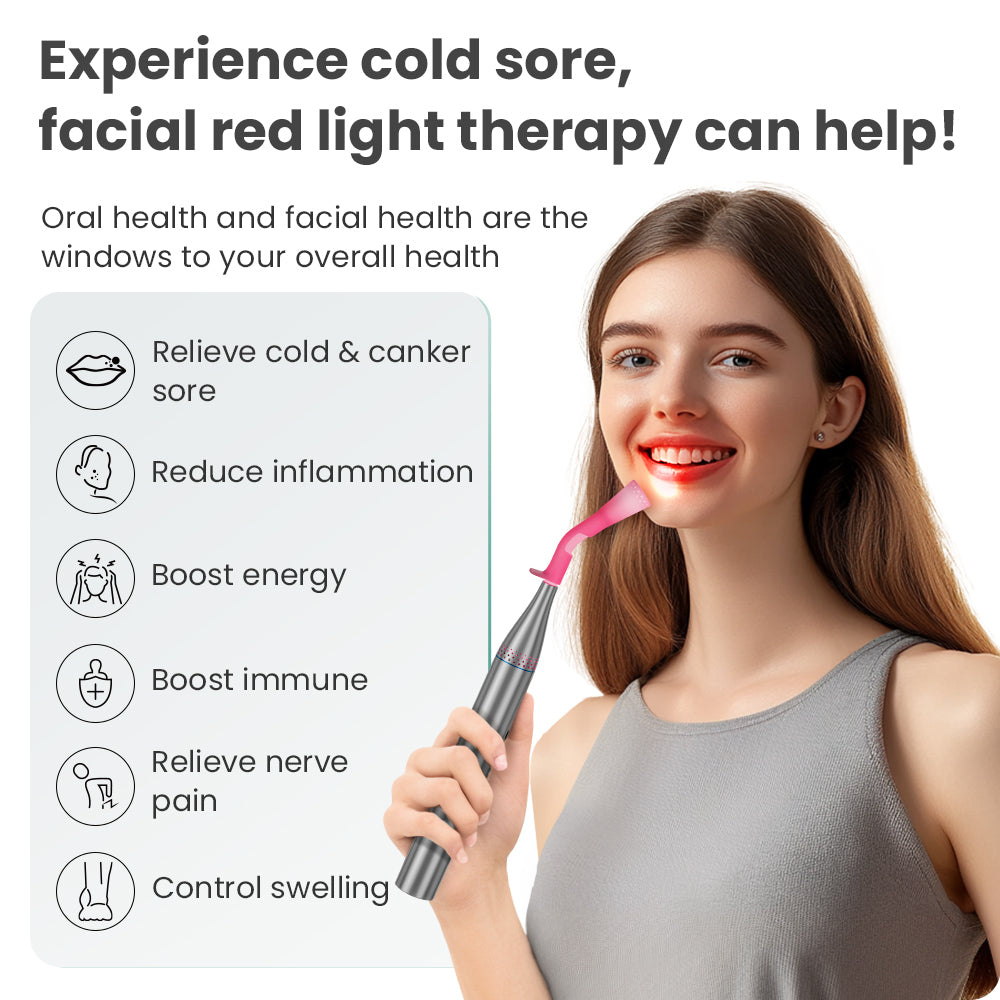 portable red light therapy device, handheld wand for targeted treatment