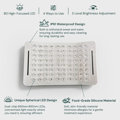 Veyra Series Curved Silicone Red Light Therapy Panel
